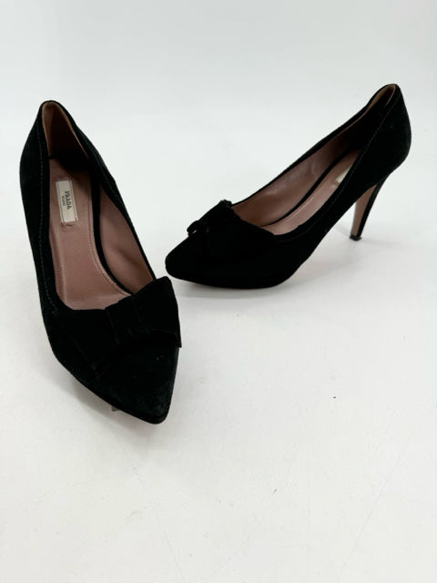 Prada suede pumps top