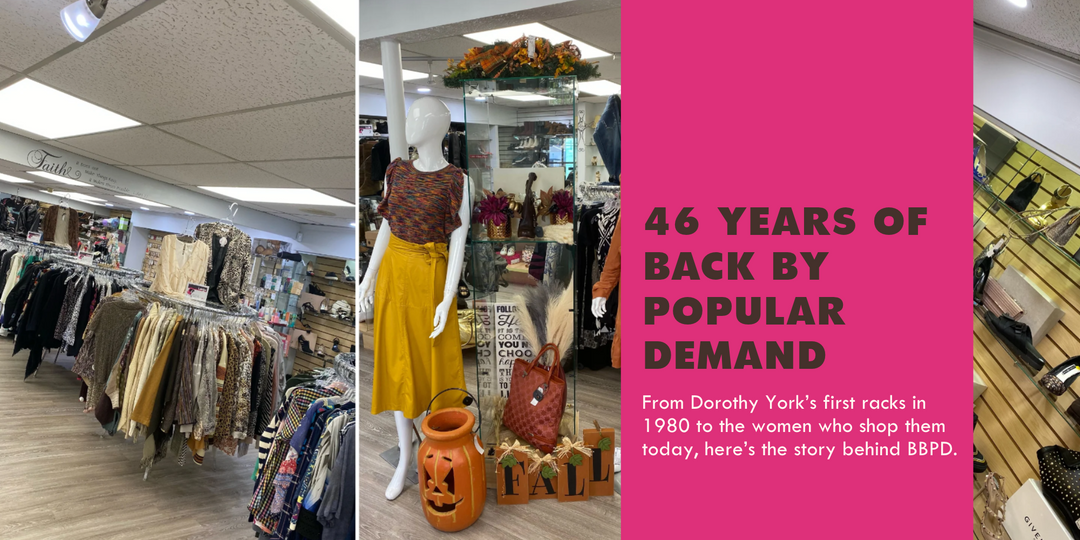 Back by Popular Demand consignment boutique celebrating 46 years