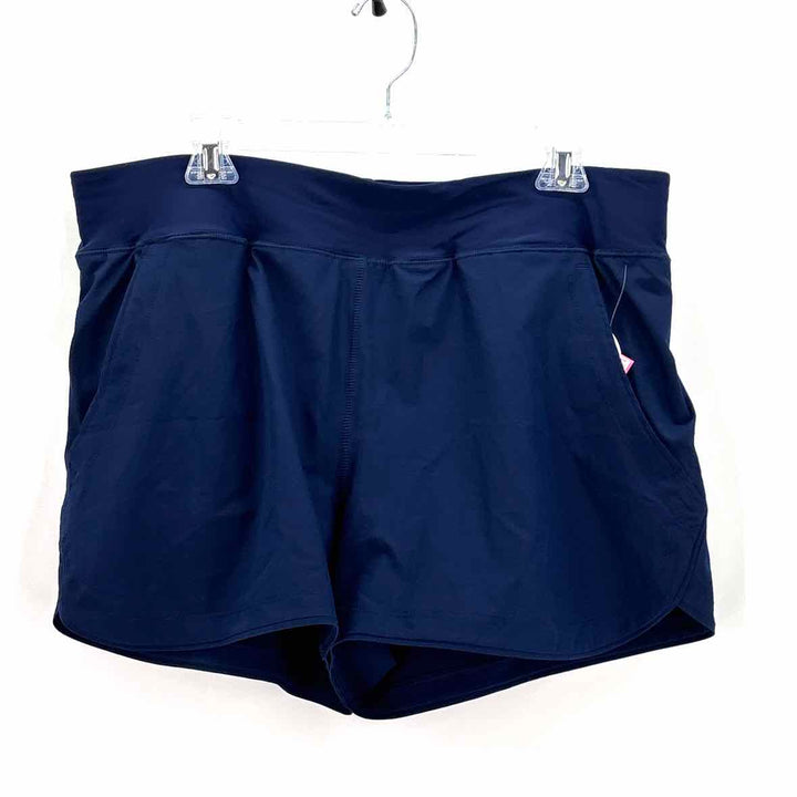 Size 14 LAND END Navy Nylon Swimsuit