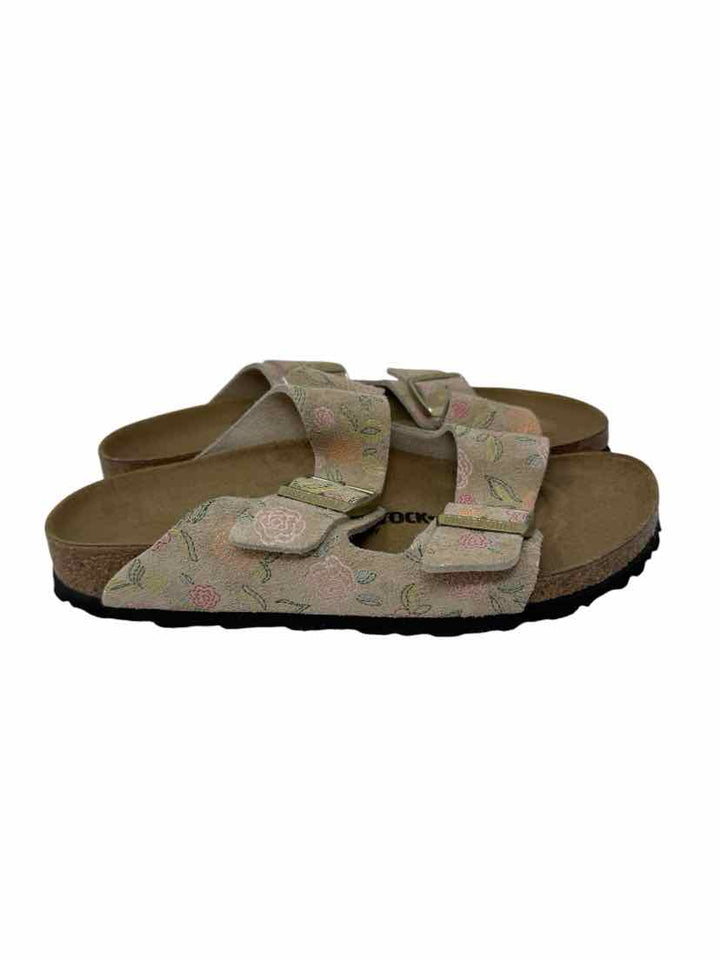 Shoe Size 39 Birkenstock TAN PRINT Sandals