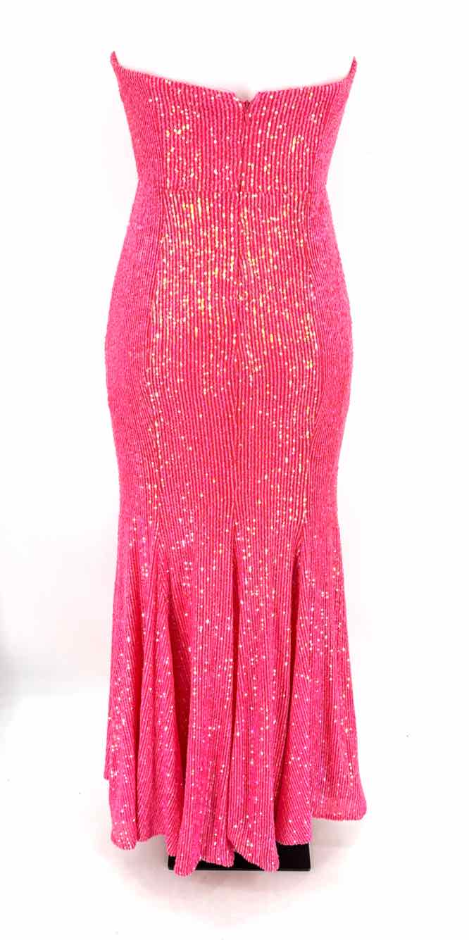 Size 4 Pink Sequined Dress
