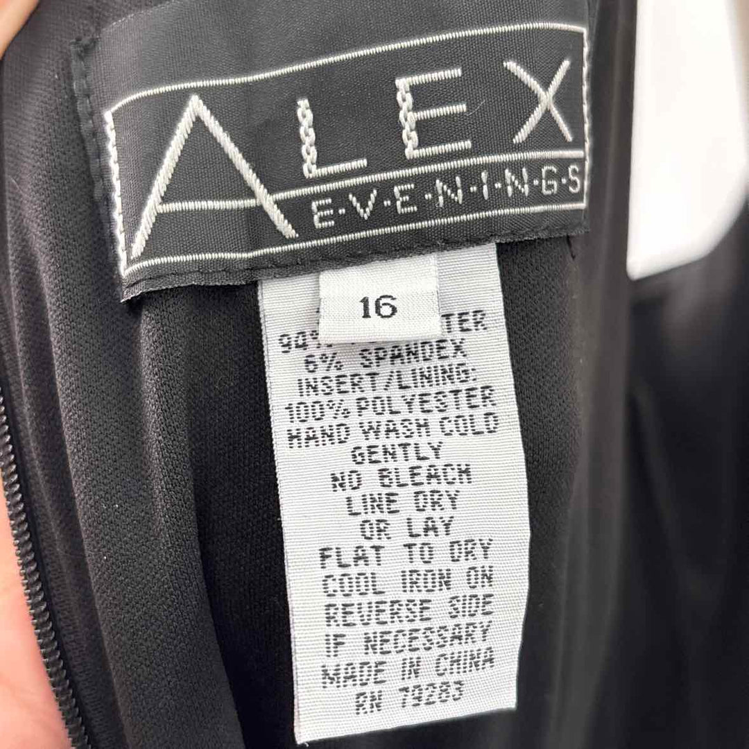 Size 16 ALEX EVENING Black Velour PROM