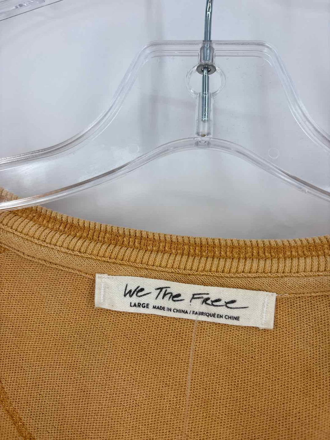 Size L WE THE FREE Mustard Shirt