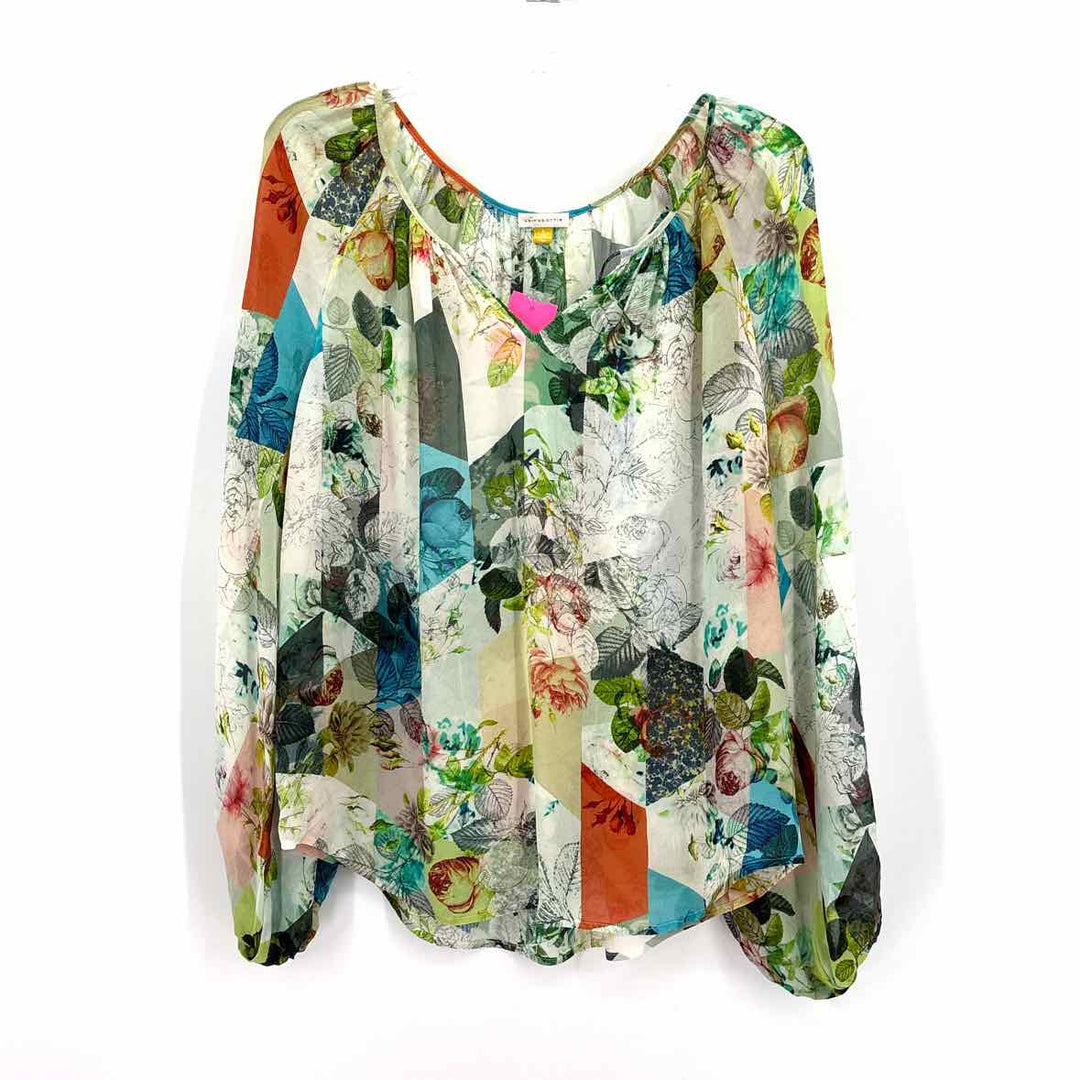 Size 6 Leifsdottir Multi-Color Shirt