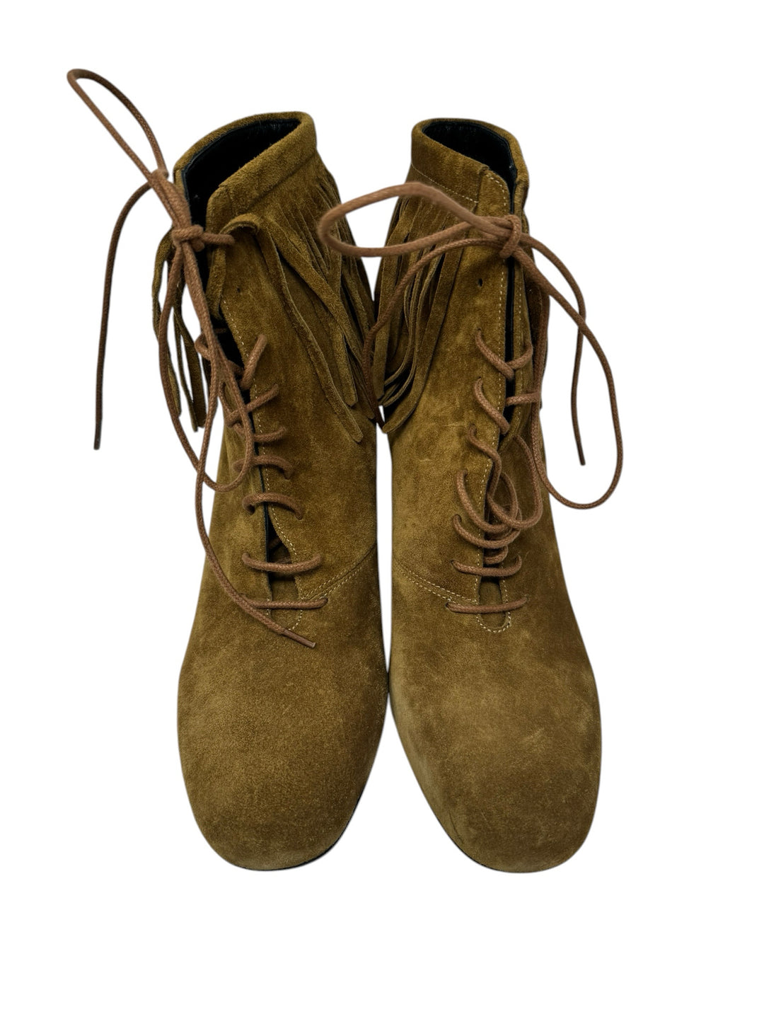Shoe Size 38.5 SAINT LAURENT Tan Suede Luxury - Boots