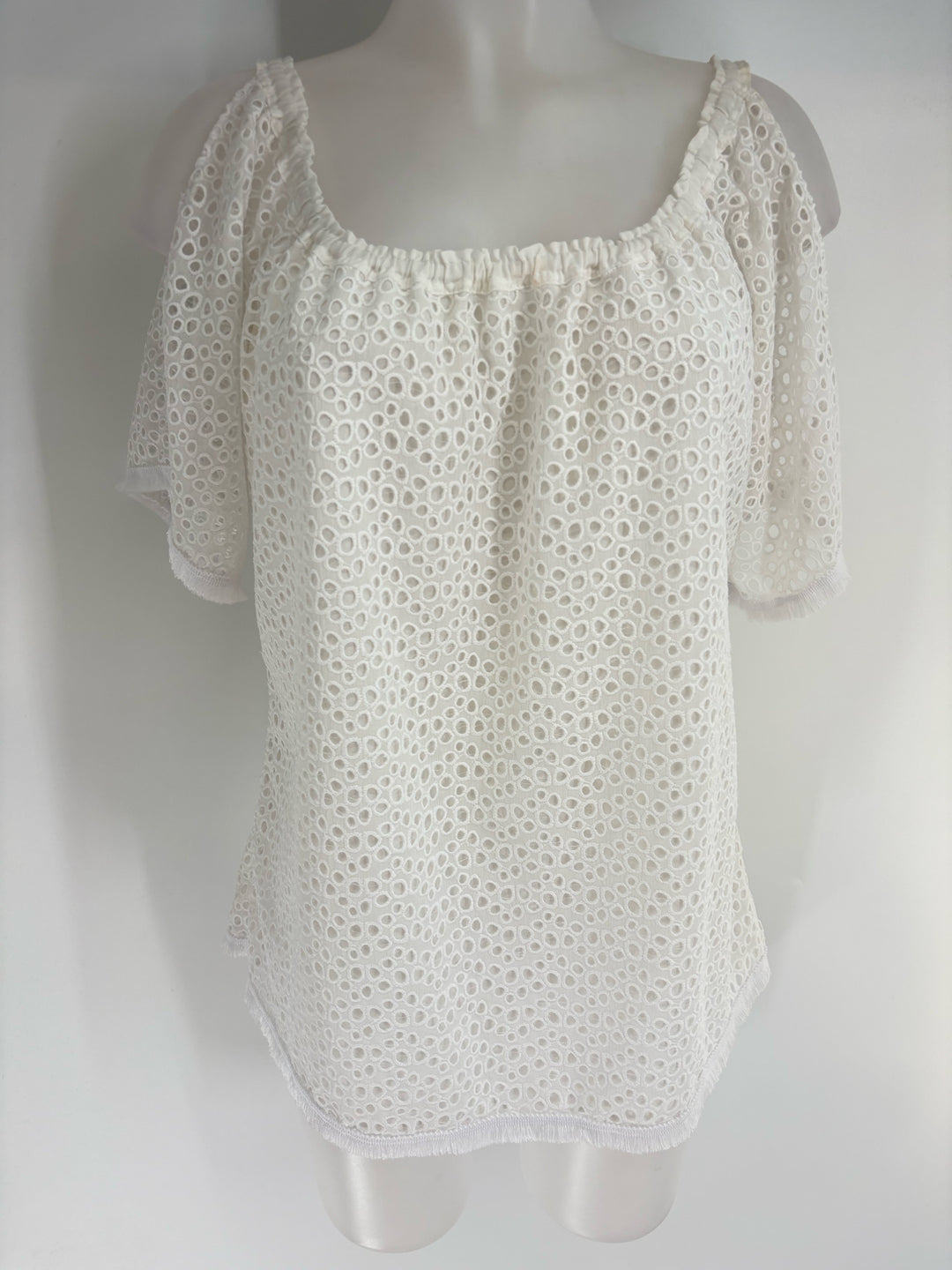 Size S Lilly Pulitzer White Lace Shirt