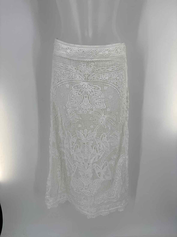 Size S FARM RIO White Skirt