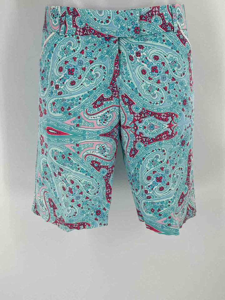 Size 8 Peter Millar Blue Print Shorts