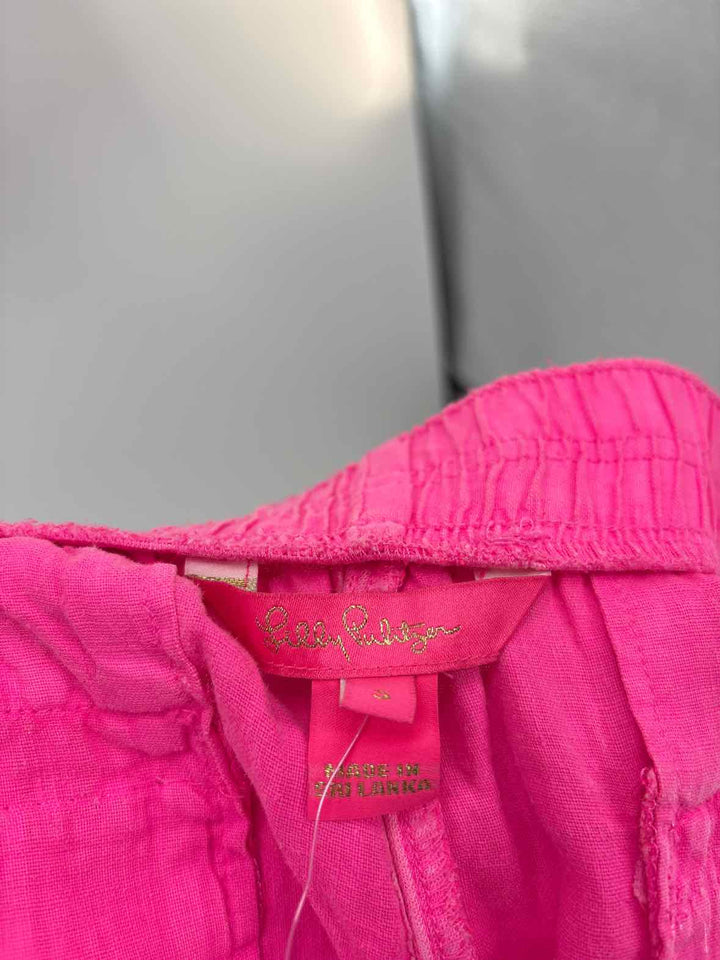 Size S Lilly Pulitzer Pink Linen Shorts