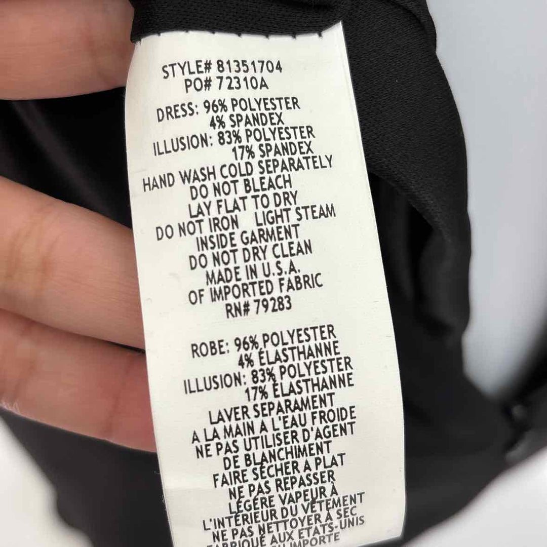 Size 8 ALEX EVENING Black Mesh Dress