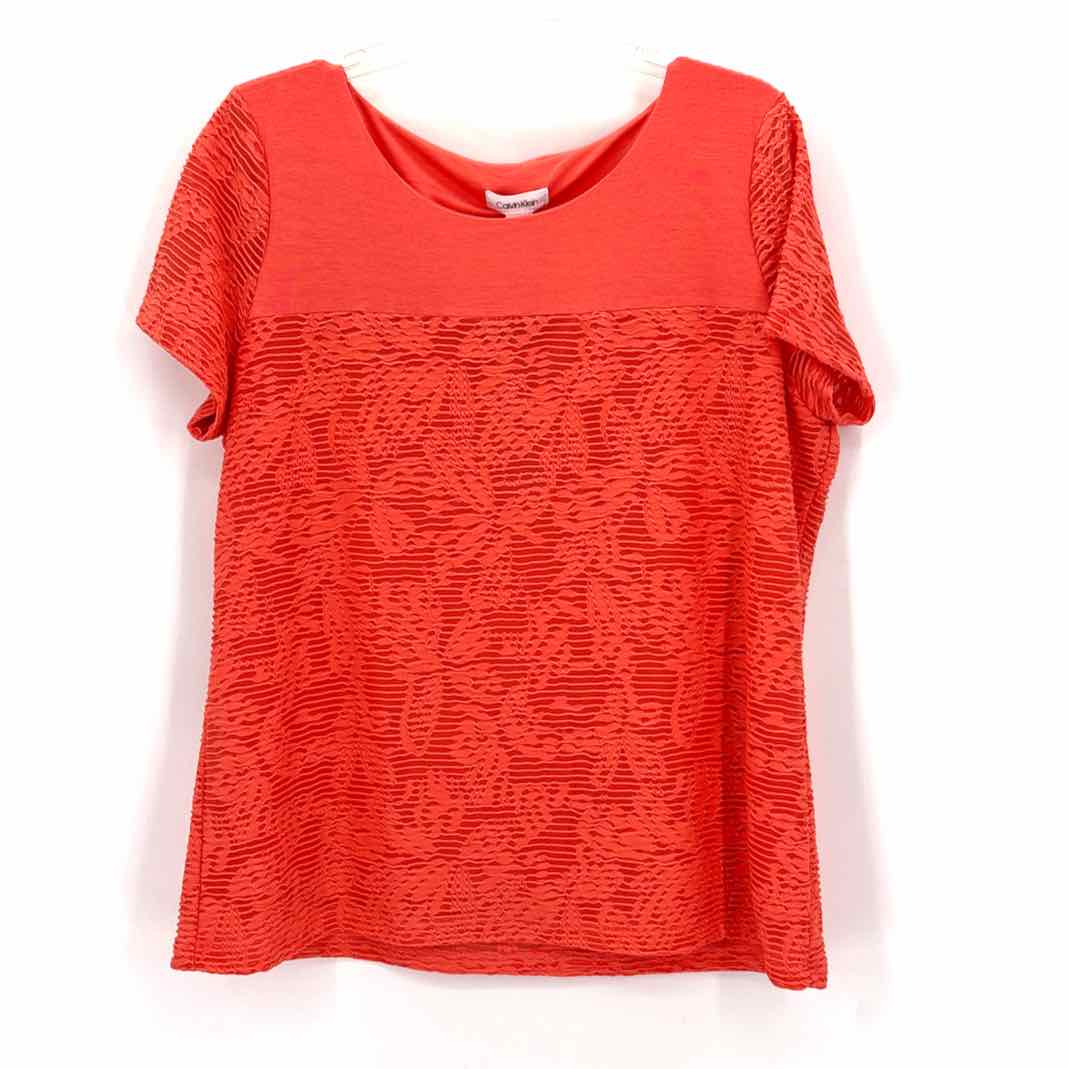 Size XL Calvin Klein Orange Shirt
