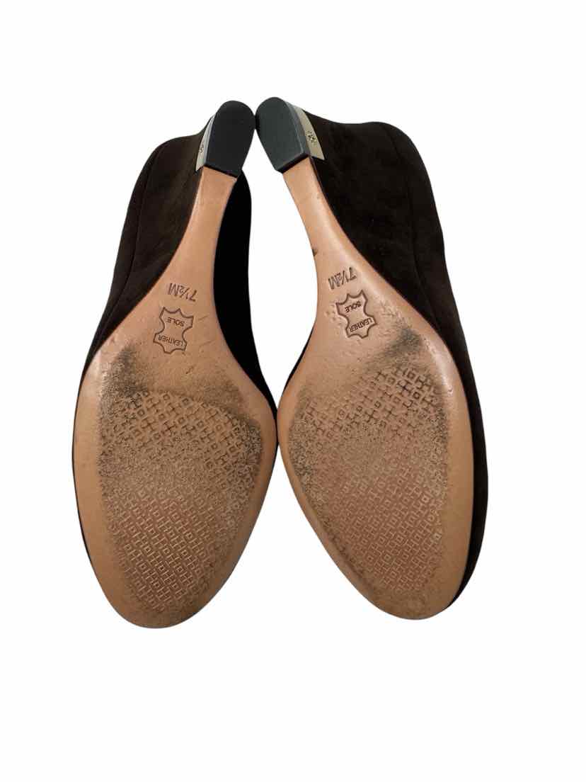 Shoe Size 7.5 Tory Burch Brown Suede Pumps