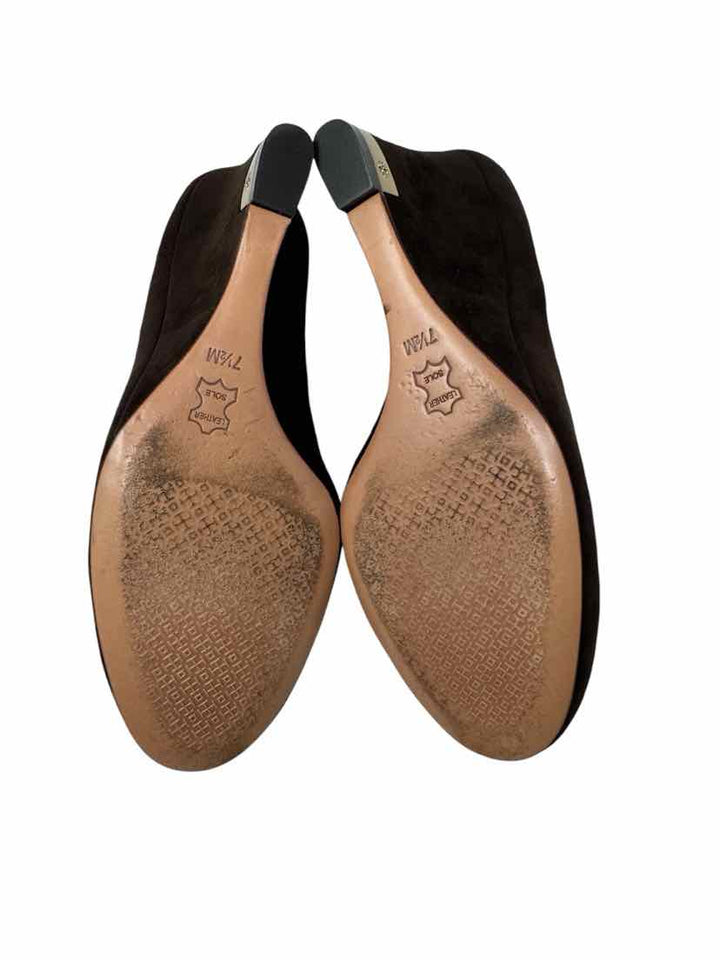 Shoe Size 7.5 Tory Burch Brown Suede Pumps