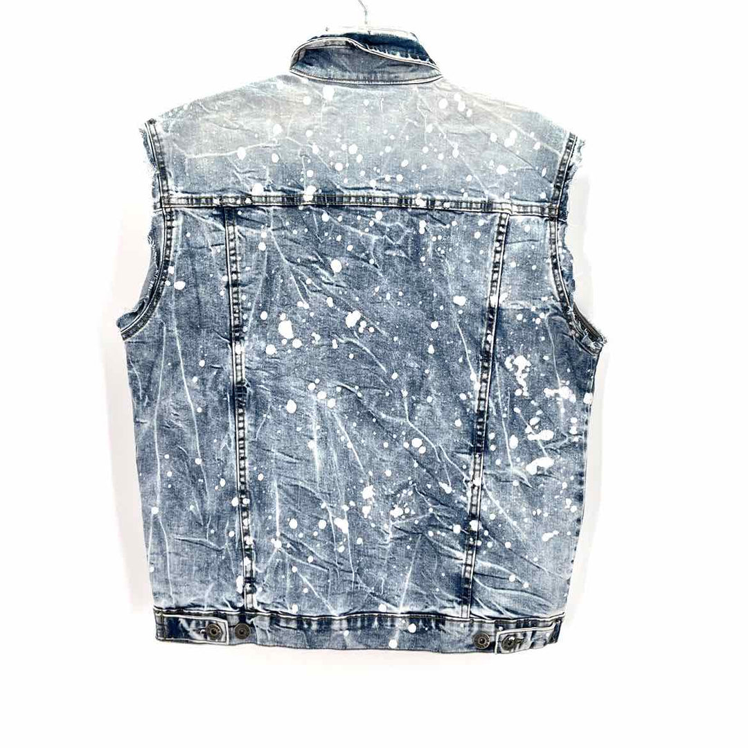 Size L Multi-Color Denim Vest