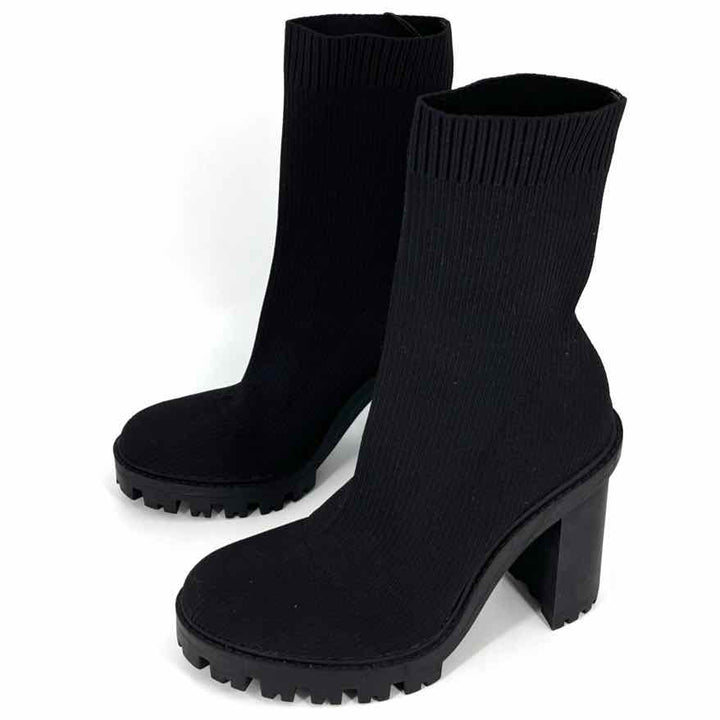 Shoe Size 8 ZARA Black Knit Boots