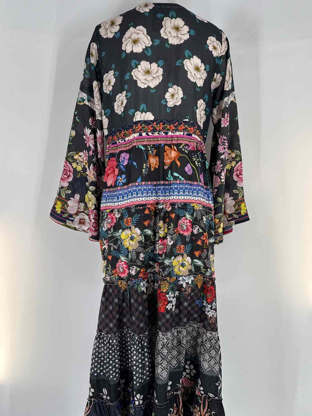 Size S Johnny Was Multi-Color Silk Dress