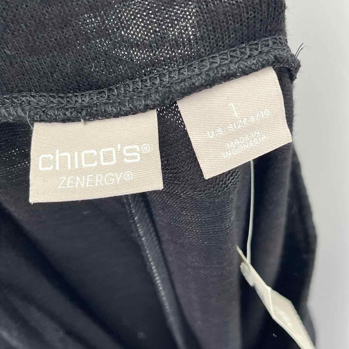 Size 1 Chico's Black Knit Pants