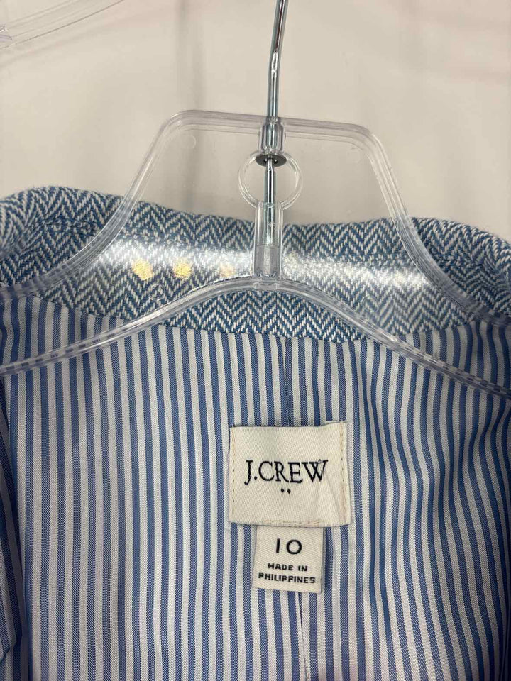 Size 10 J Crew Blue Print Blazer