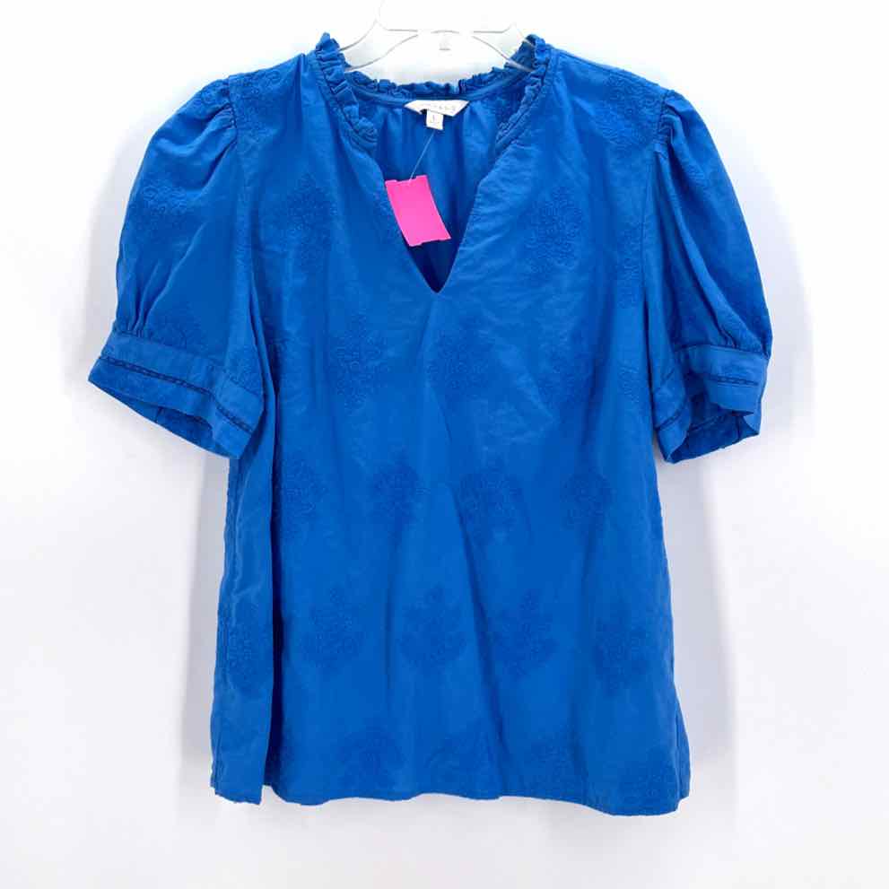 Size L CROWN & IVY Blue Shirt