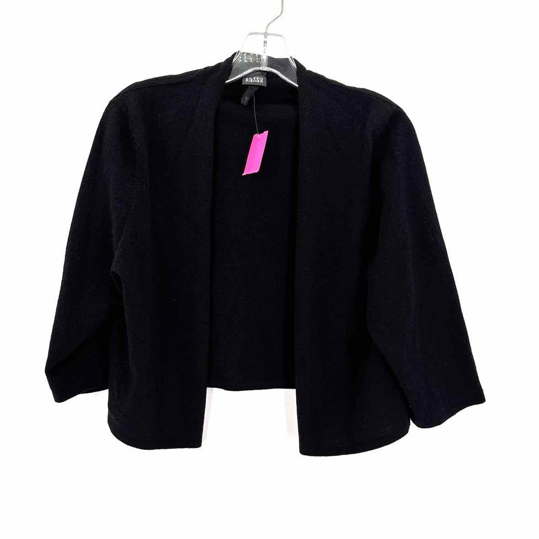 Size XL Eileen Fisher Black Cashmere Cardigan