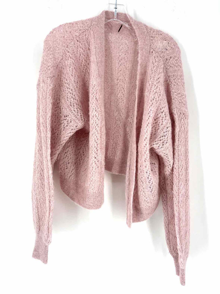 Size L FREE PEOPLE Pink Sweater
