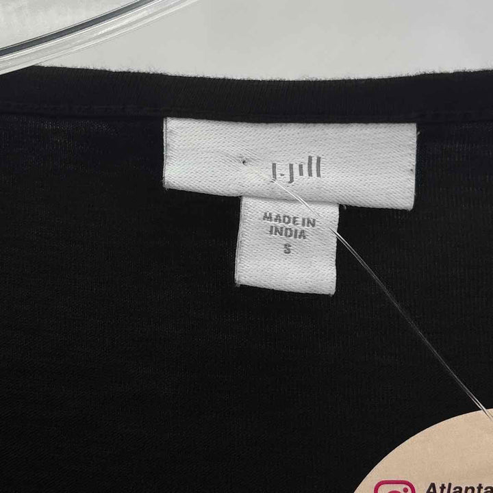 Size S J JILL Black Knit Shirt