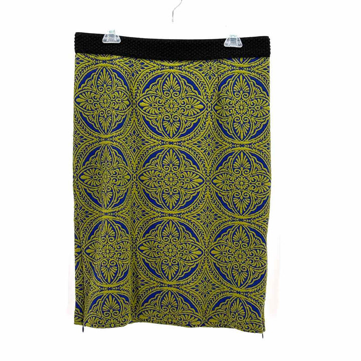 Size L MAEVE Green Print Skirt