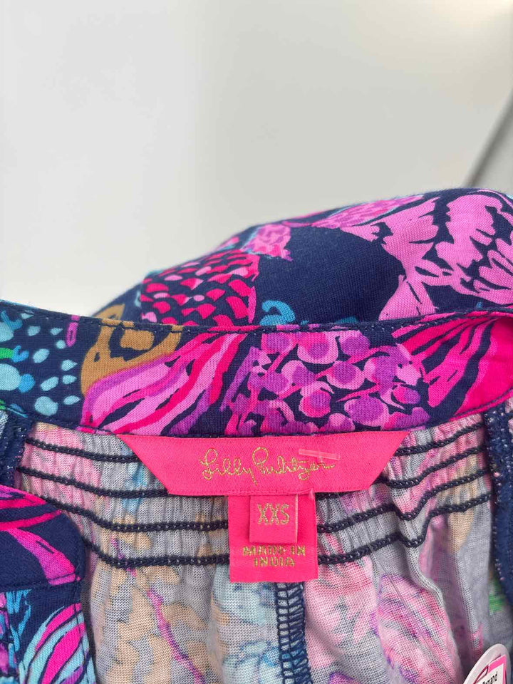 Size XXS Lilly Pulitzer Navy Print Dress