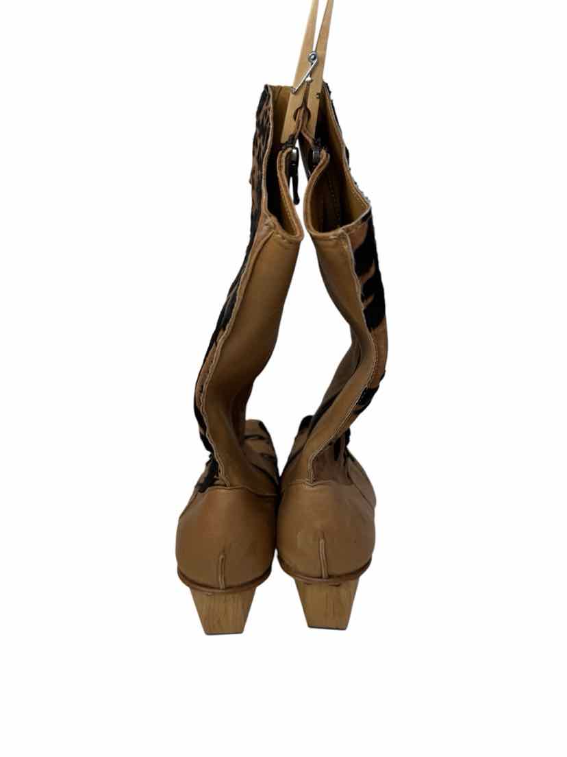Shoe Size 38 Tan Leather Boots