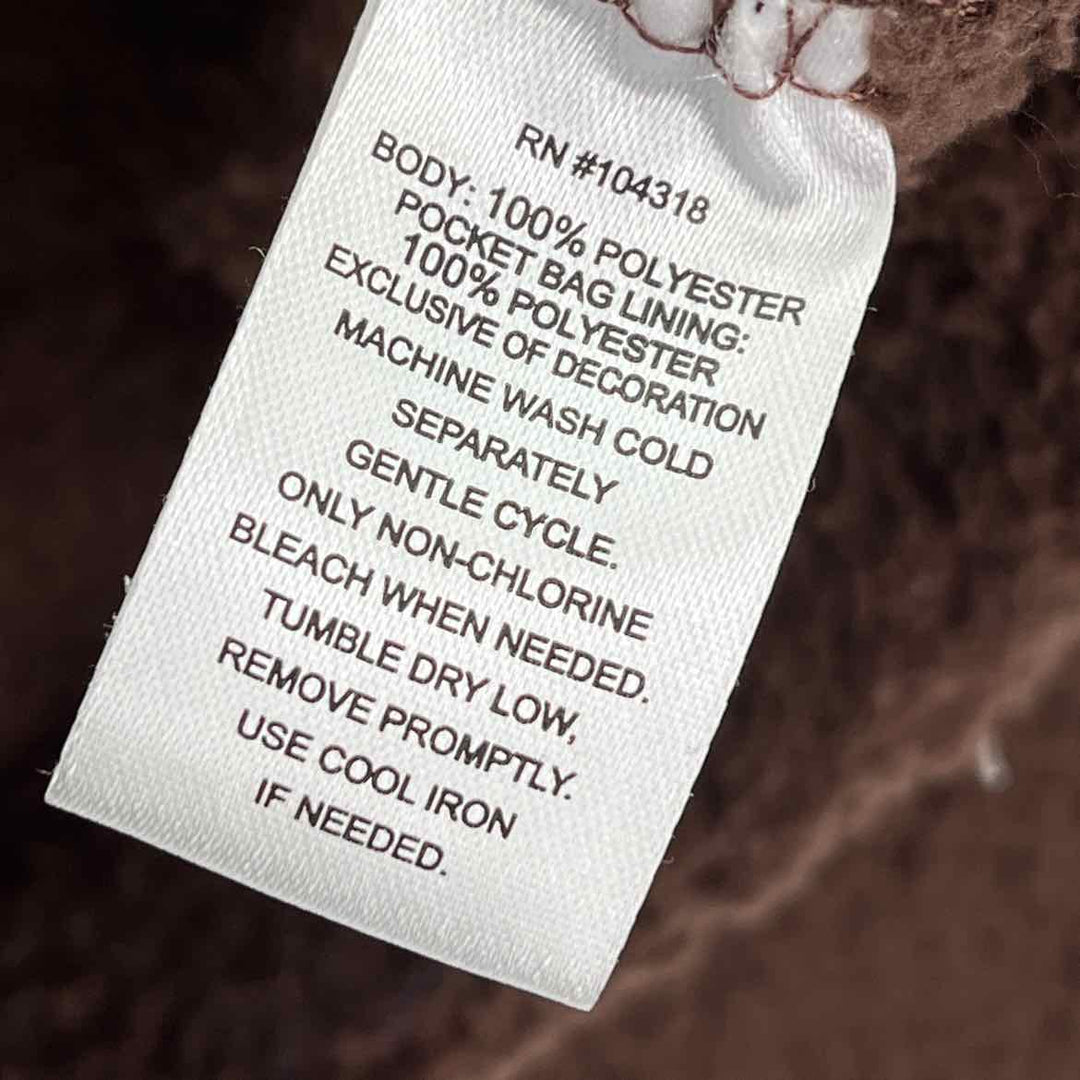 Size M Brown Fleece Jacket