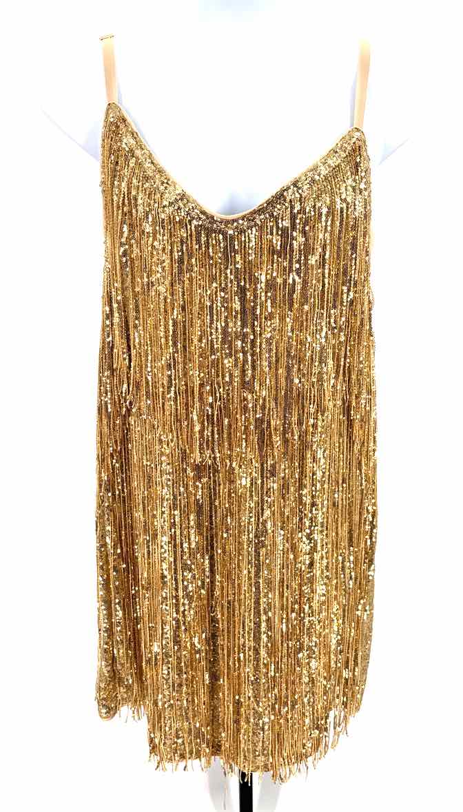 Size 16 Gold Sequined Dress