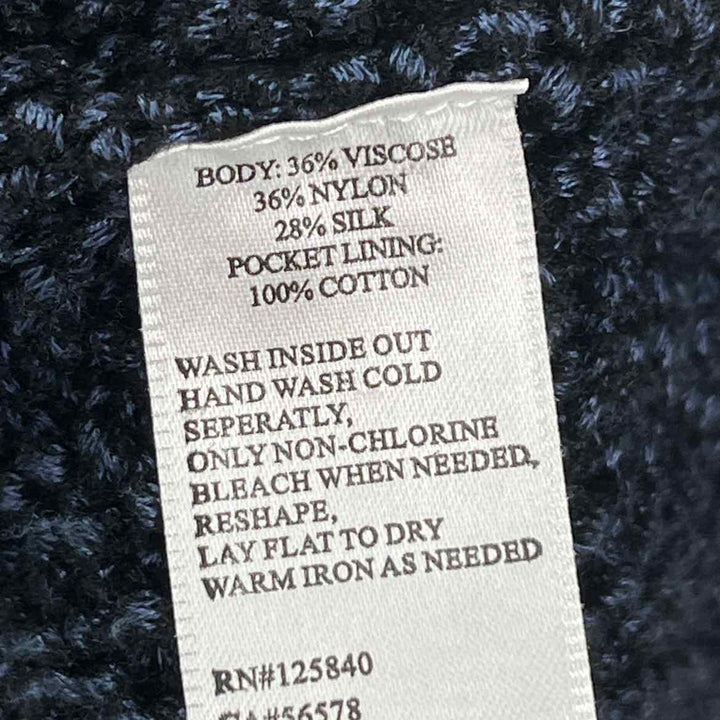 Size 0 INTERMIX Navy Knit Cardigan