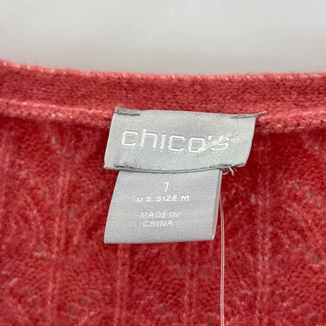 Size M Chico's Mauve Knit Sweater