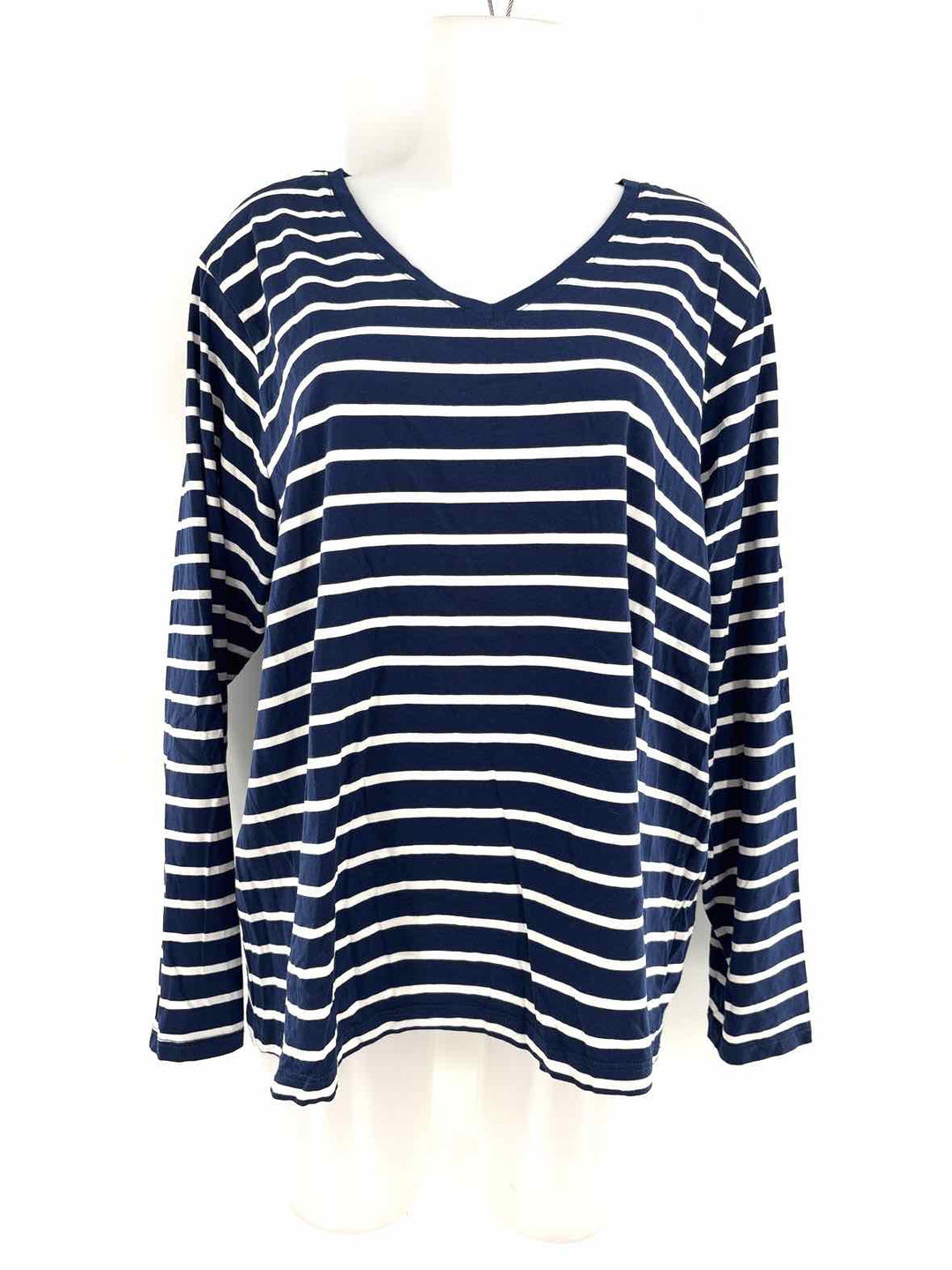 Size 2X LAND END Navy Shirt
