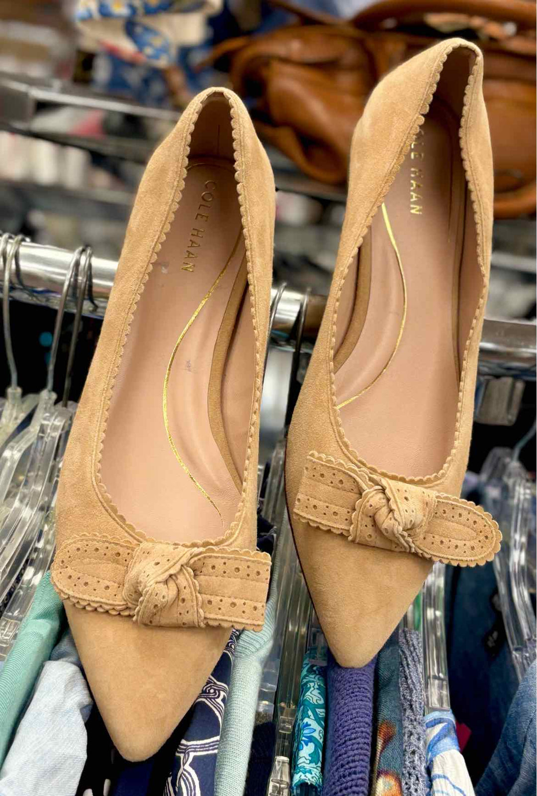Shoe Size 11 Cole Haan Tan Suede Flats