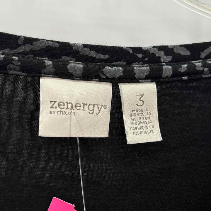 Size XL Chico's Black Print Shirt