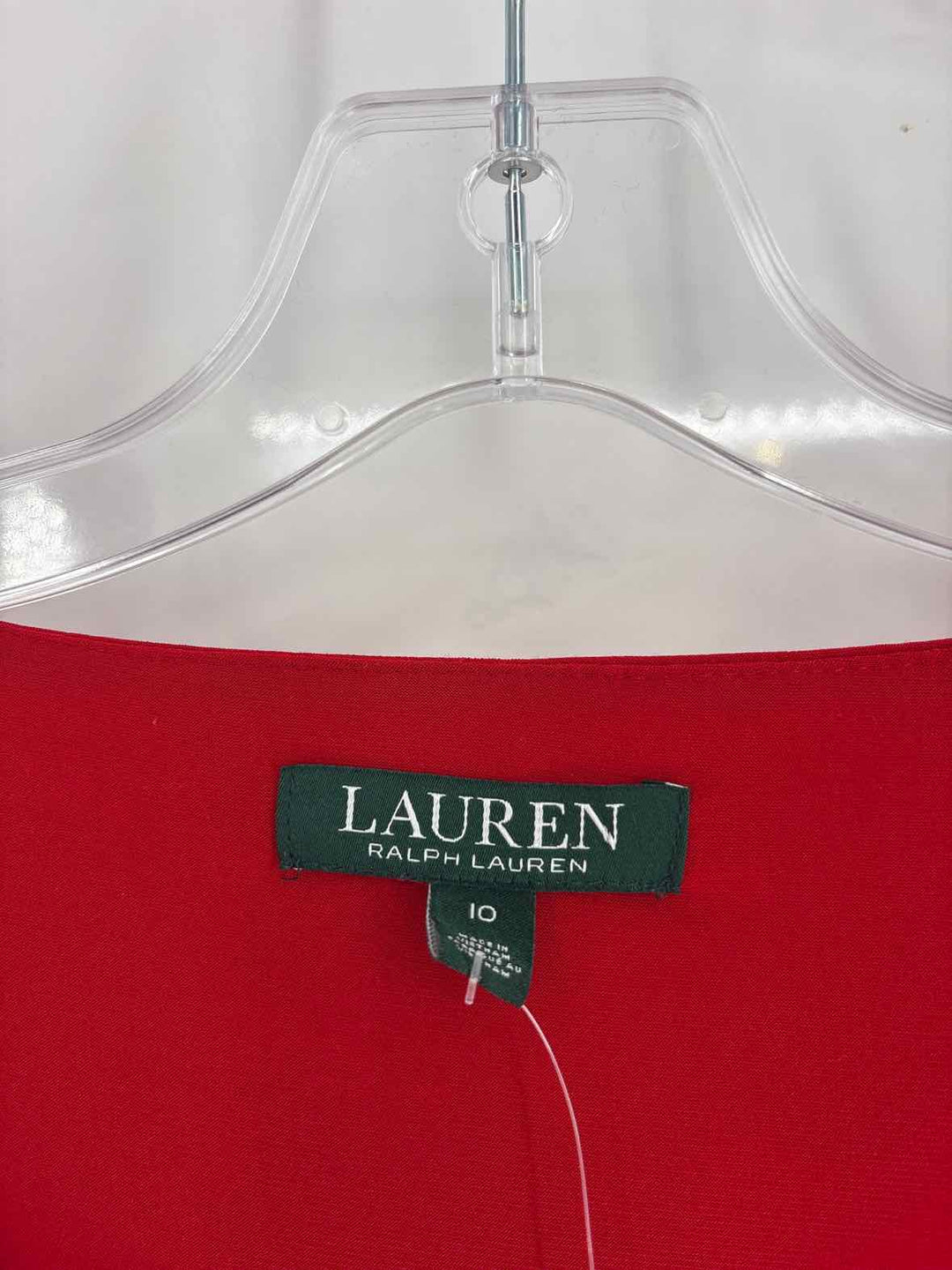 Size 10 RALPH LAUREN Red Dress