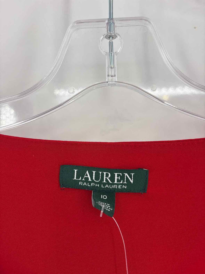Size 10 RALPH LAUREN Red Dress