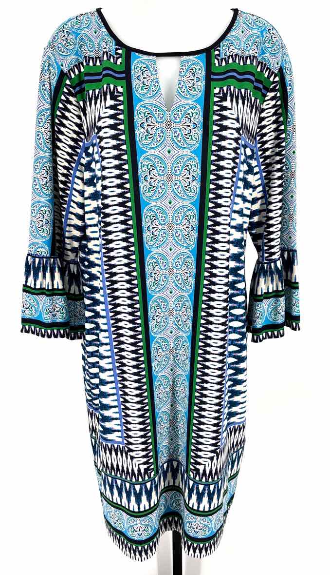 Size XL Chico's Blue Print Dress