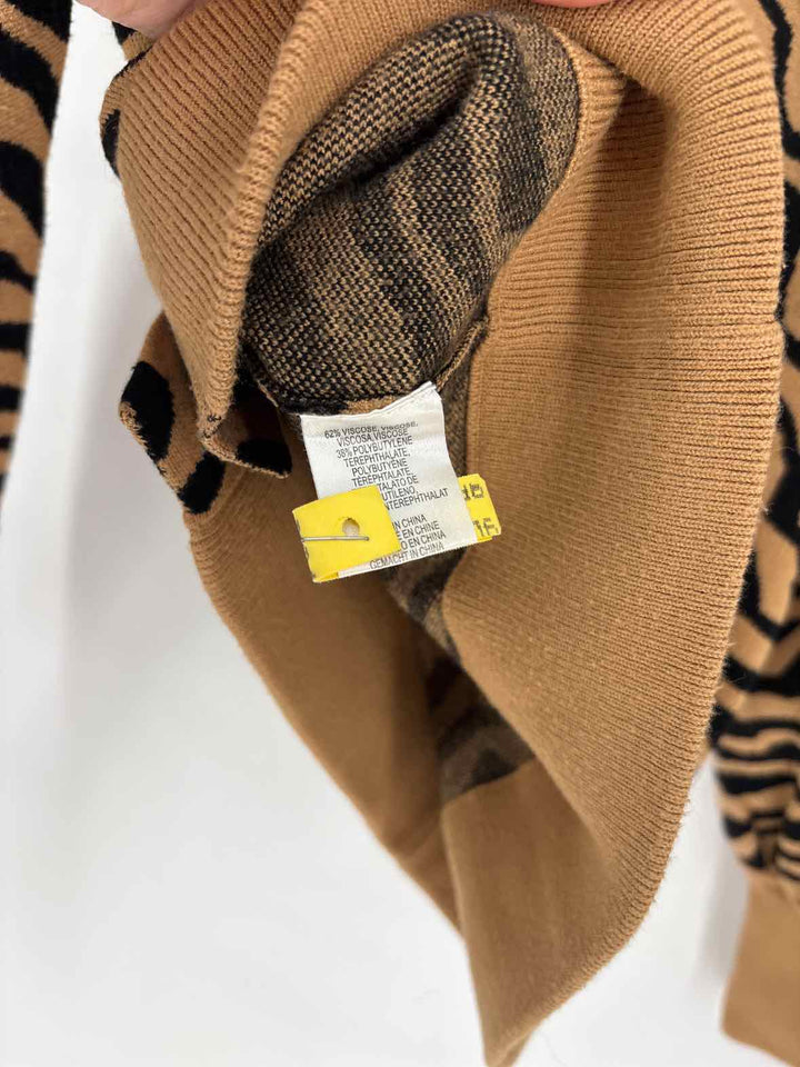 Size S MINNIEROSE Brown Print Sweater