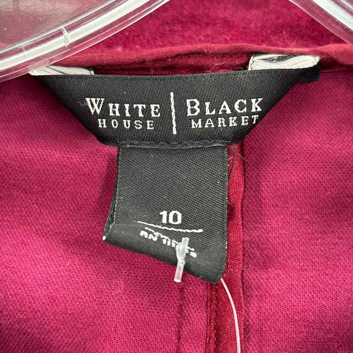 Size 10 White House Black Market Wine Jacket