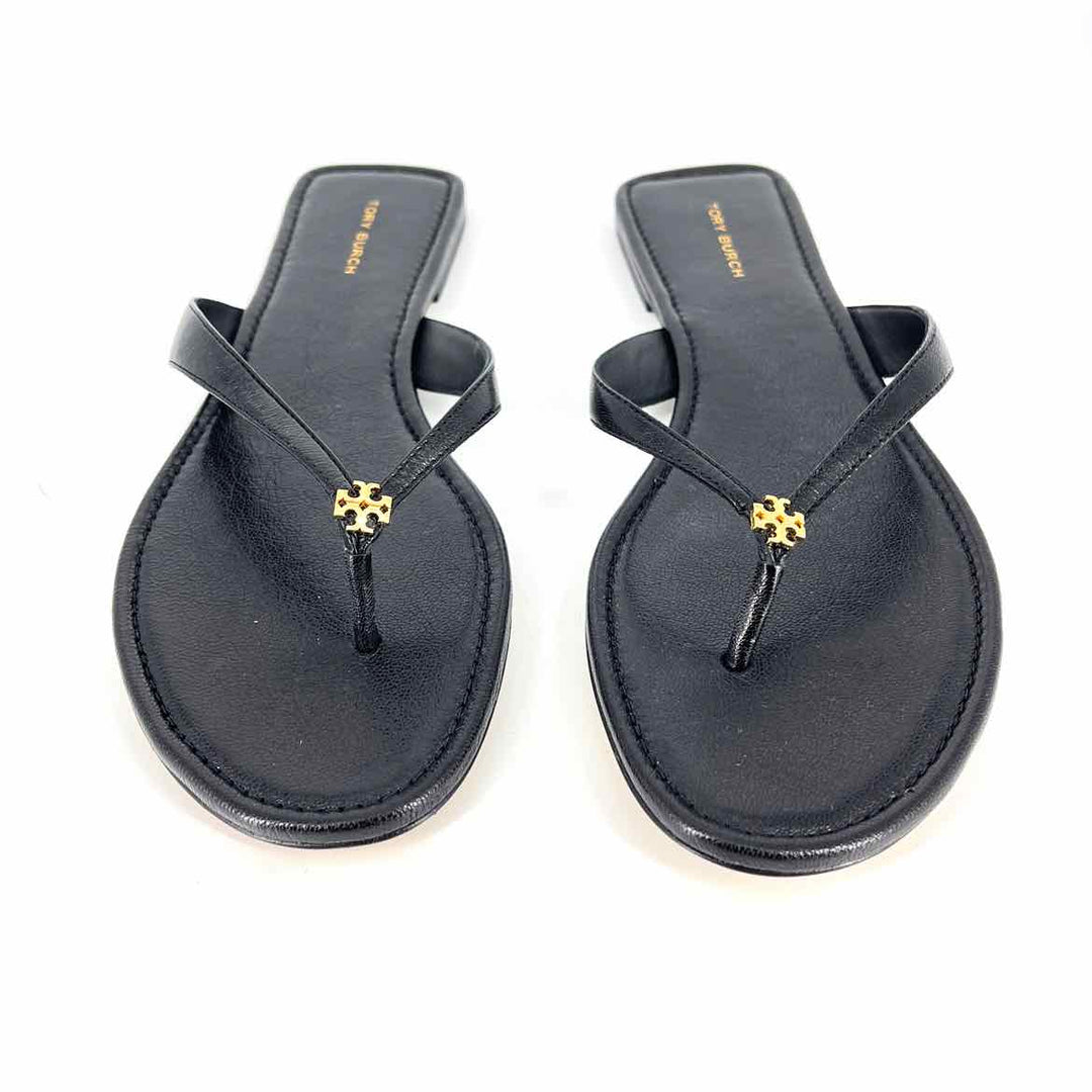 Shoe Size 9 Tory Burch Black Leather Sandals