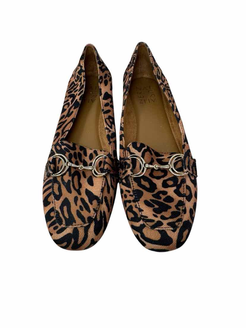 Shoe Size 6.5 Naturalizer Brown Print Flats