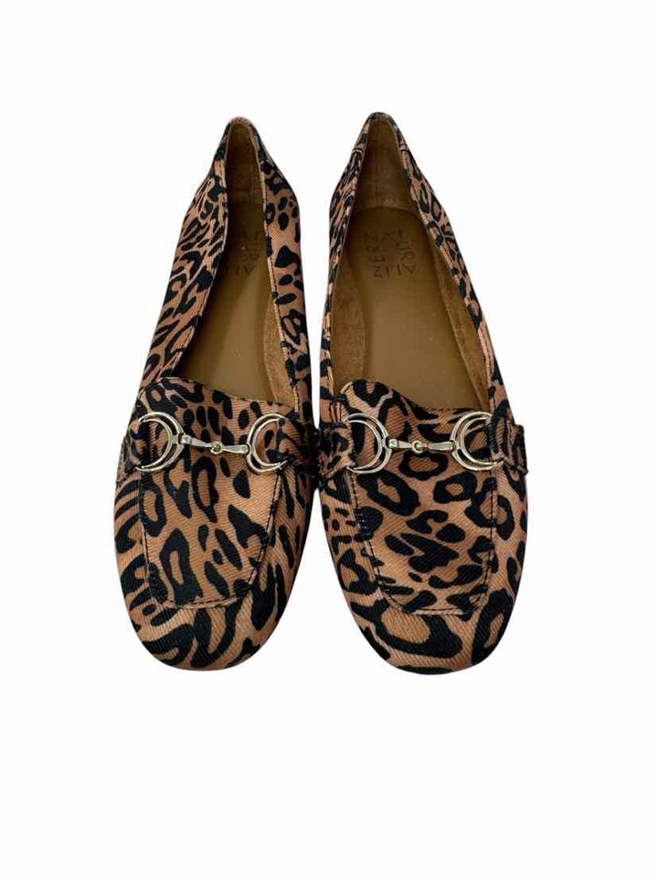 Shoe Size 6.5 Naturalizer Brown Print Flats