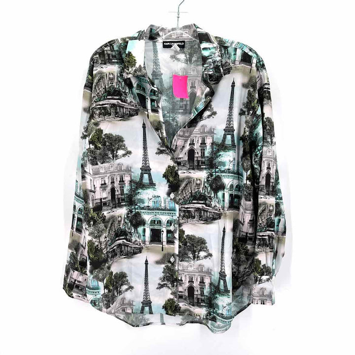 Size S KARL LAGERFELD Green Shirt
