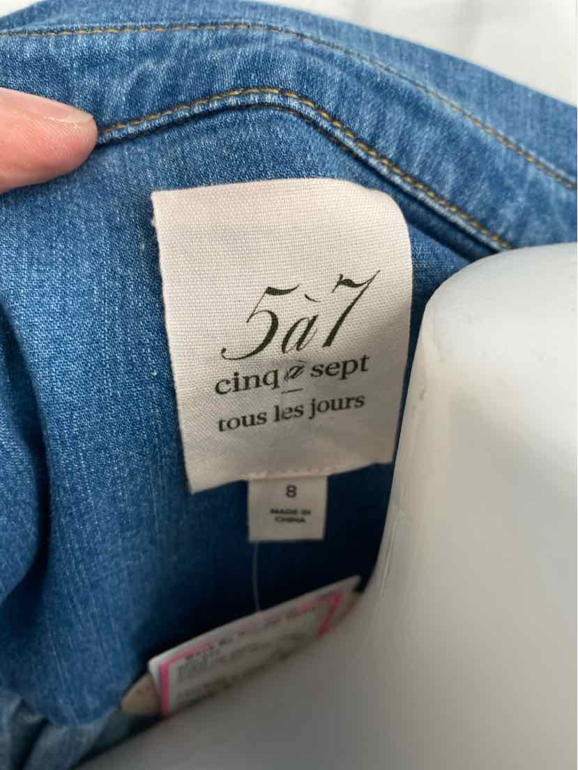 Size 8 CINQ DE SEPT Denim Dress