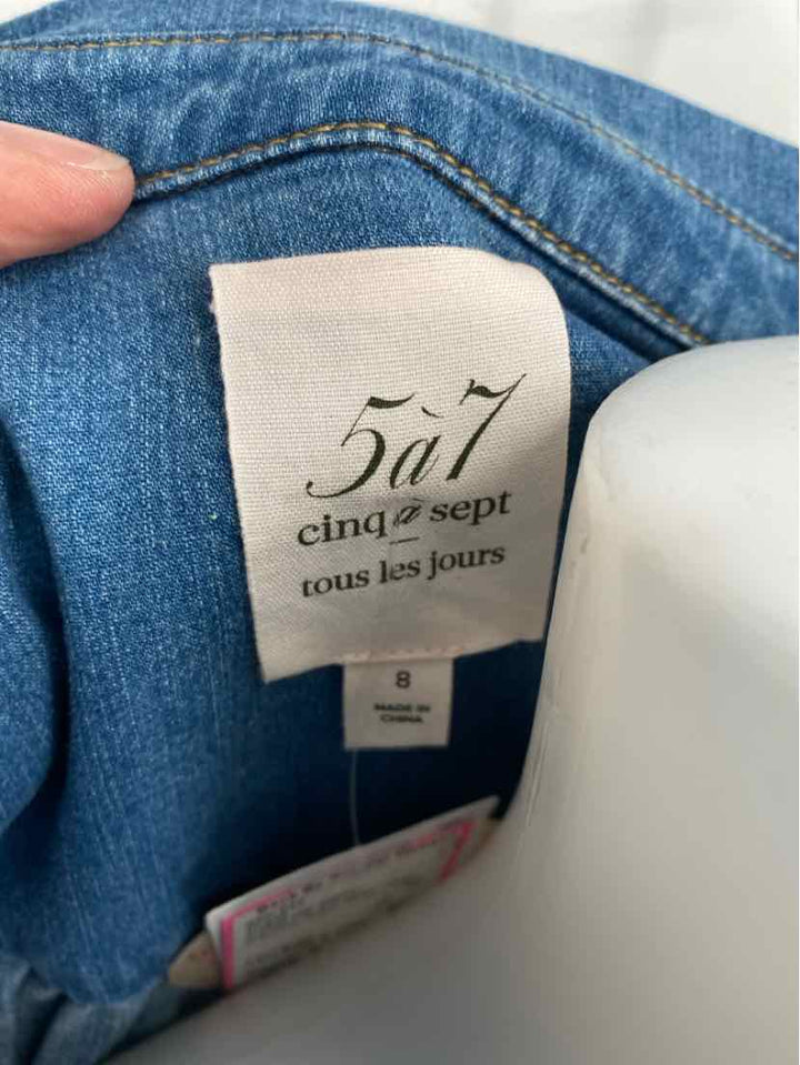 Size 8 CINQ DE SEPT Denim Dress