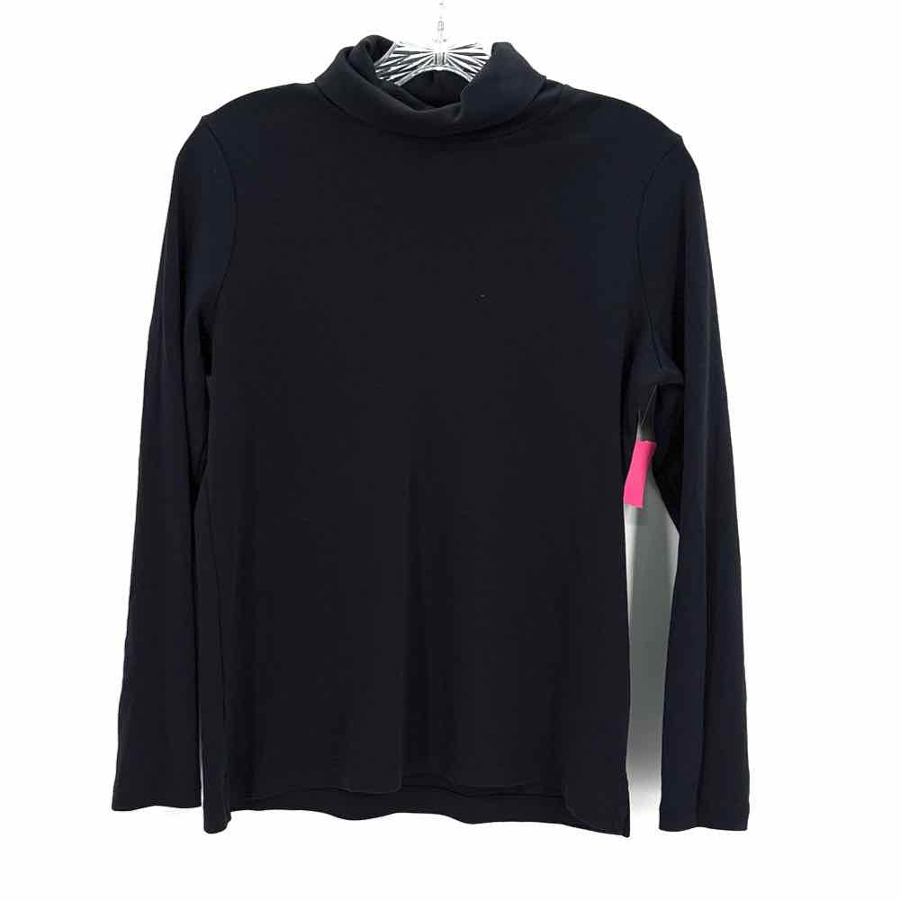 Size M LAND END Black Cotton Shirt