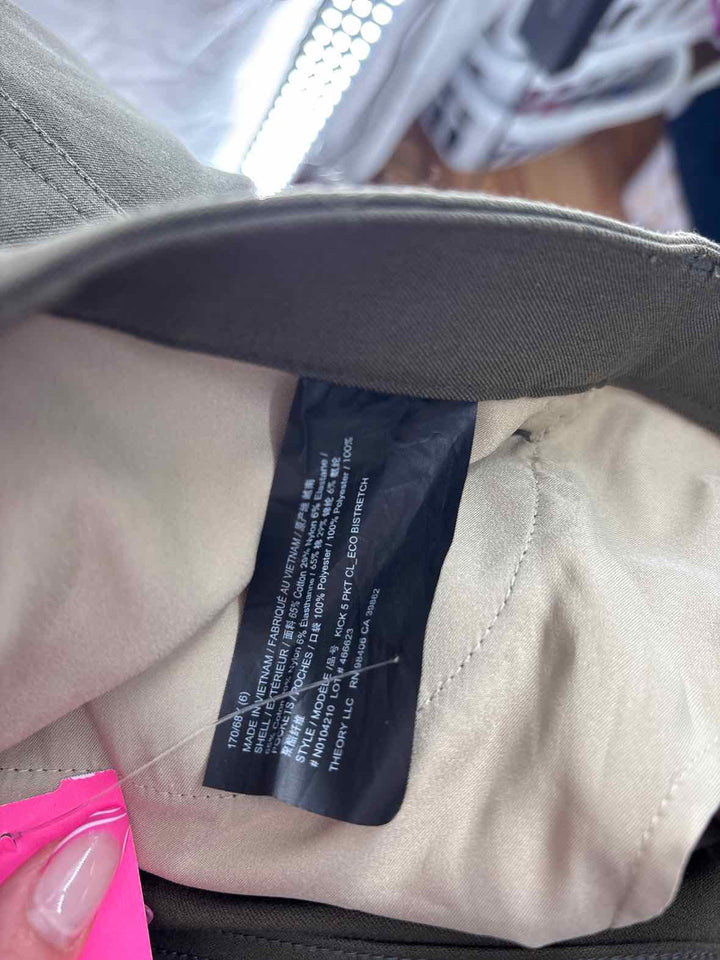 Size 6 THEORY Green Pants