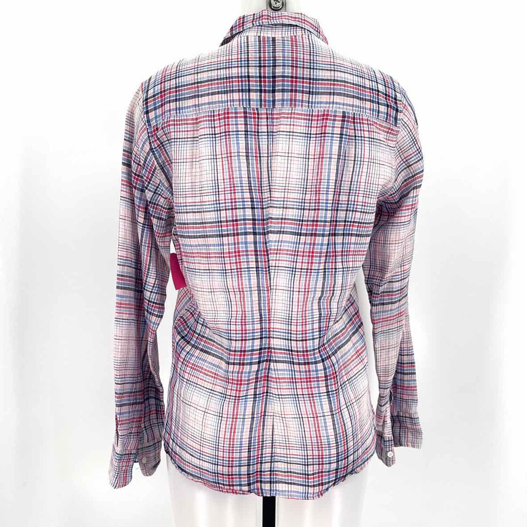 Size M FRANK & EILEEN Multi-Color Linen Shirt